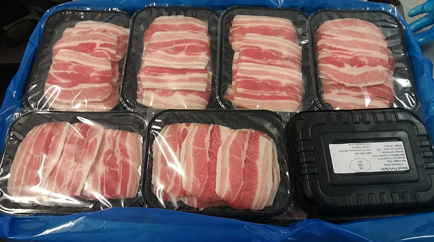 š Pork Belly ā 10mm Sliced (Samgyeopsal BBQ Cut, Wholesale)