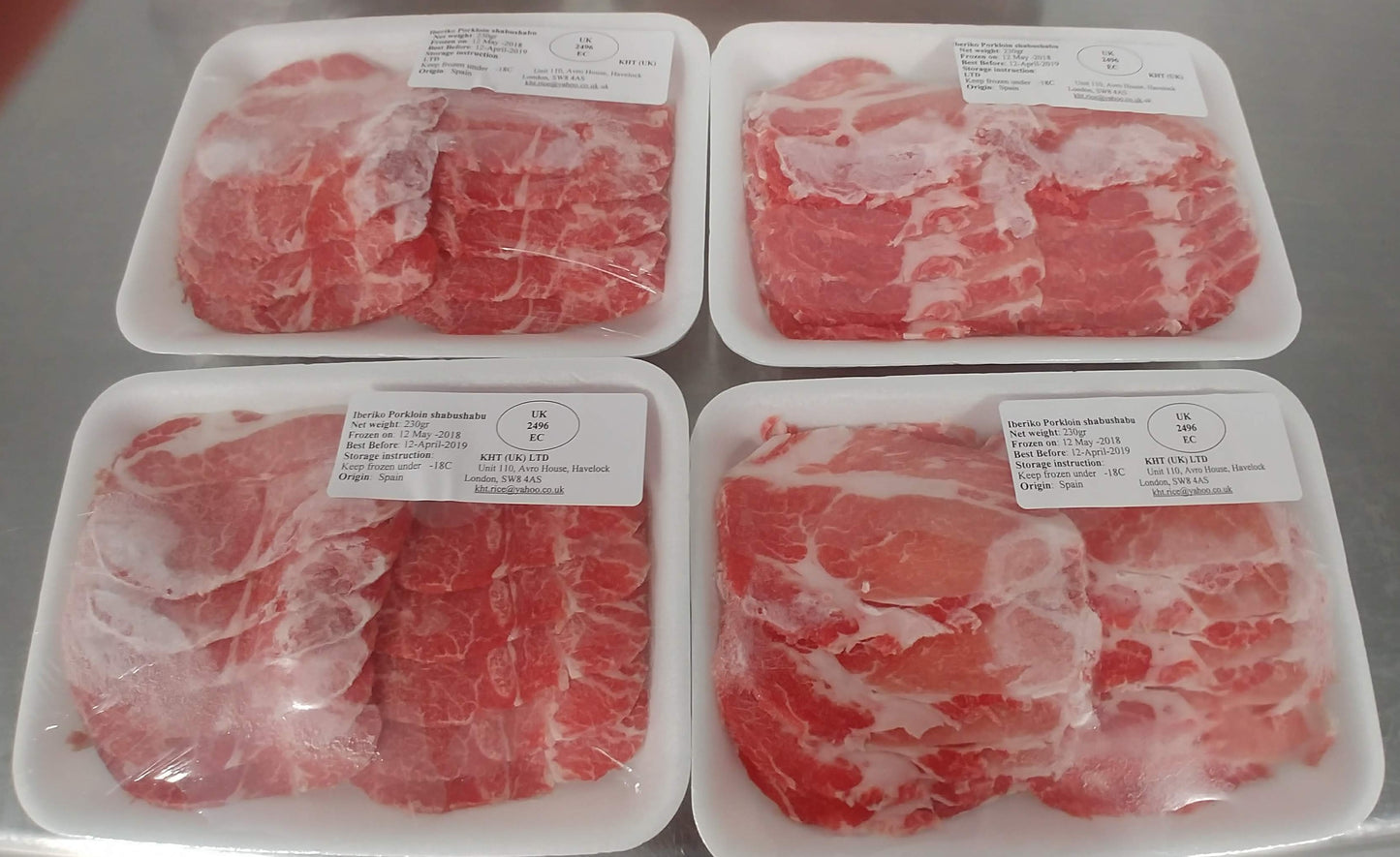 🐖 Pork Neck Fillet – 7mm Sliced (BBQ Cut, Wholesale)